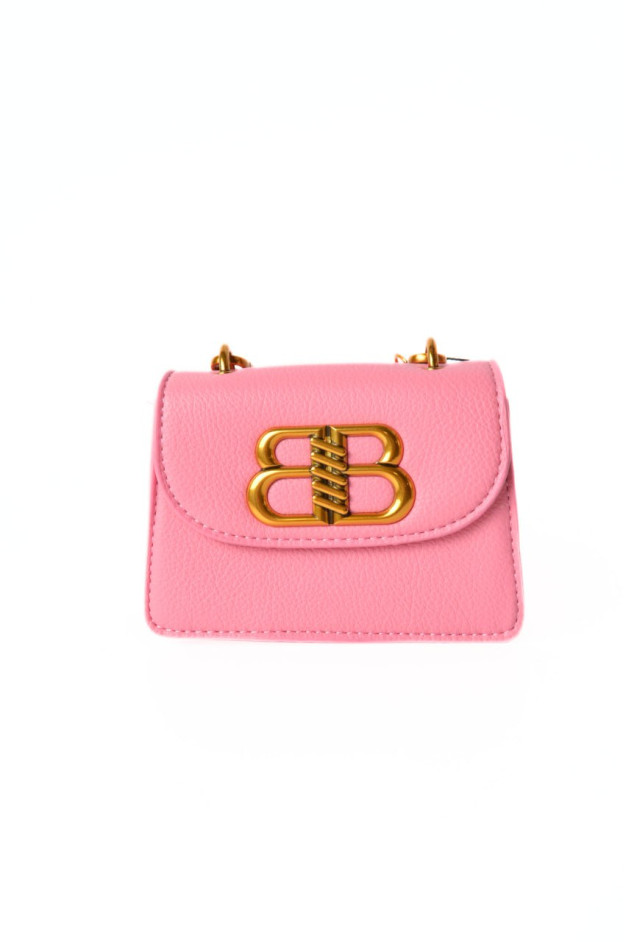Сумка для дівчинки 5725# екошкіра рожевий 12*9*5 Mini Balenciaga