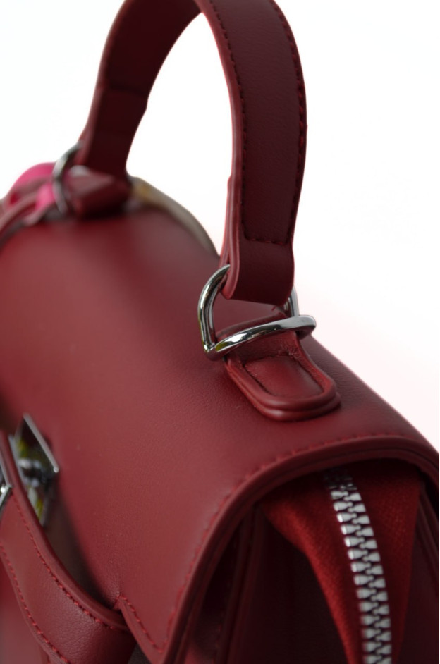 Сумка для дівчинки 6394 екошкіра марсала 22*19*8 Hermes