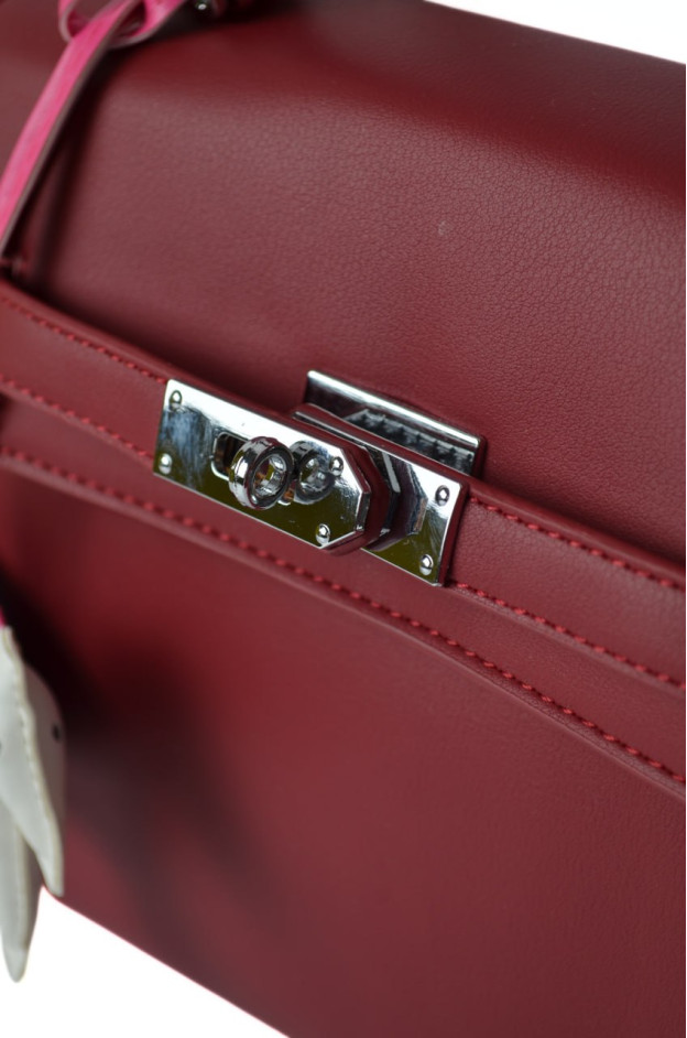 Сумка для дівчинки 6394 екошкіра марсала 22*19*8 Hermes