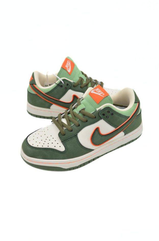 Кросівки для хлопчика весна-осінь L2208 екошкіра молочний/зелений NIKE Air перфорація 38(р) 