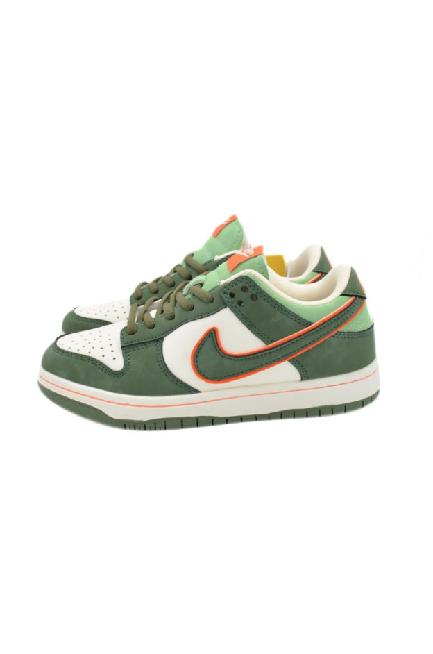 Кросівки для хлопчика весна-осінь L2208 екошкіра молочний/зелений NIKE Air перфорація 38(р) 