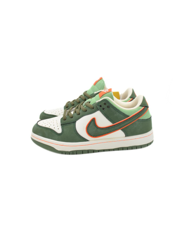 Кросівки для хлопчика весна-осінь L2208 екошкіра молочний/зелений NIKE Air перфорація 38(р) 