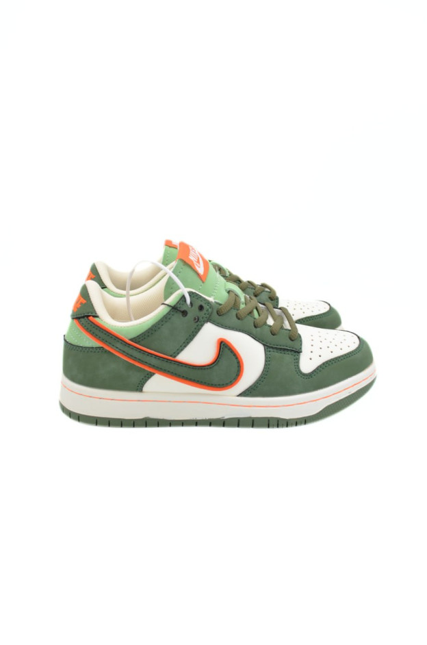 Кросівки для хлопчика весна-осінь L2208 екошкіра молочний/зелений NIKE Air перфорація 38(р) 