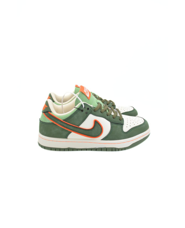 Кросівки для хлопчика весна-осінь L2208 екошкіра молочний/зелений NIKE Air перфорація 38(р) 