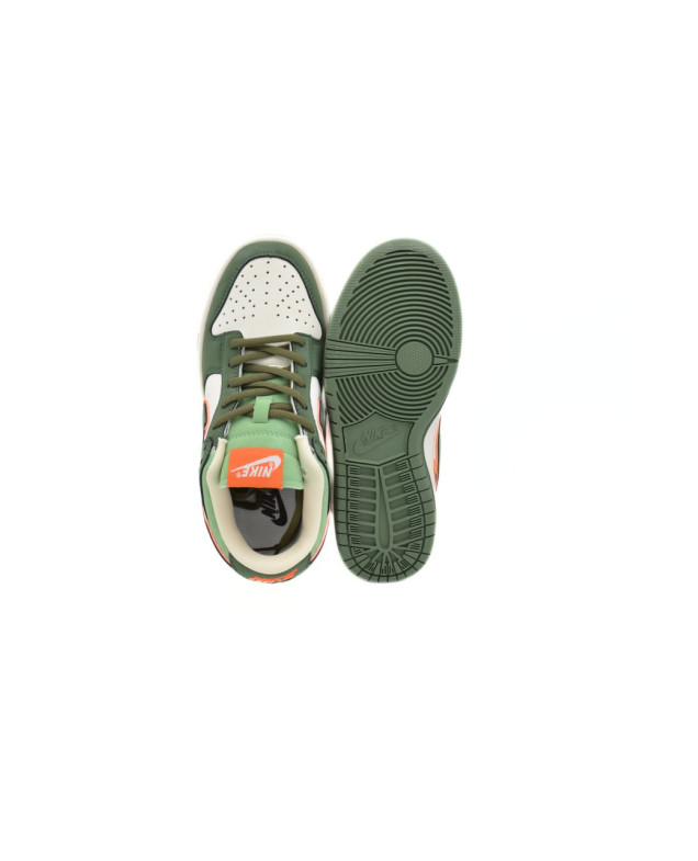 Кросівки для хлопчика весна-осінь L2208 екошкіра молочний/зелений NIKE Air перфорація 38(р) 