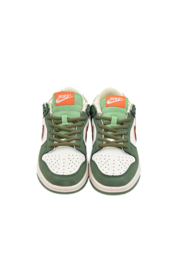 Кросівки для хлопчика весна-осінь L2208 екошкіра молочний/зелений NIKE Air перфорація 38(р) 