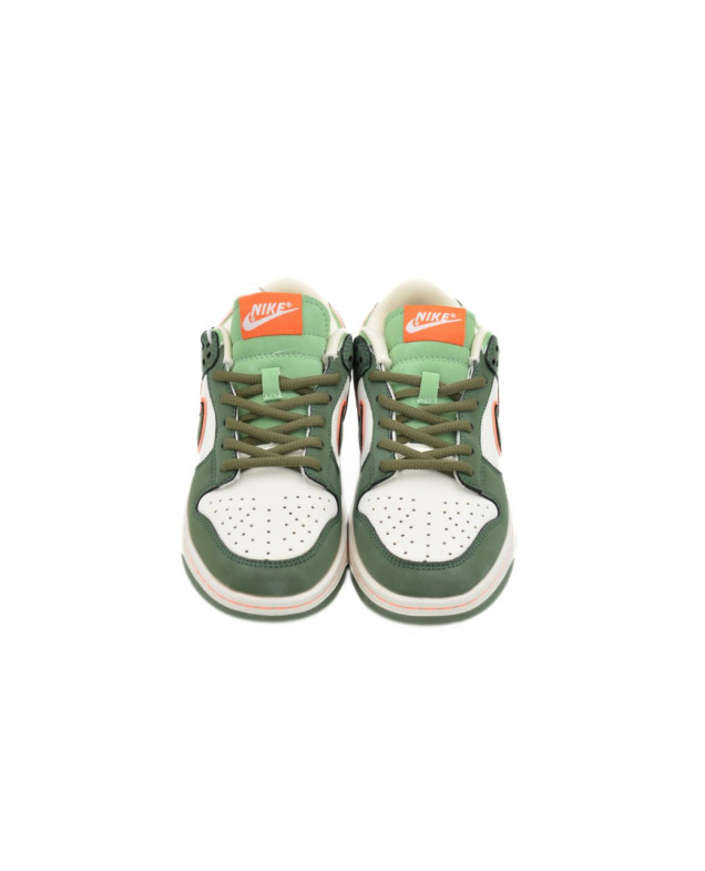 Кросівки для хлопчика весна-осінь L2208 екошкіра молочний/зелений NIKE Air перфорація 38(р) 