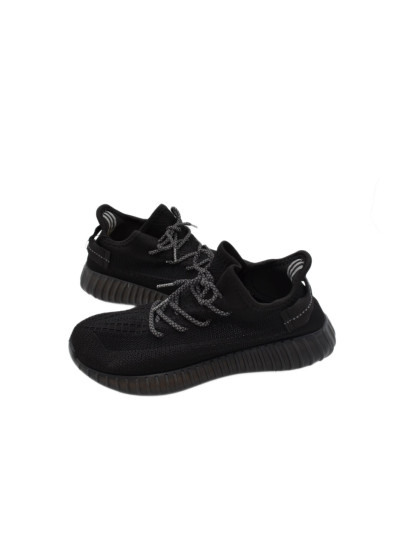Кросівки для хлопчика або для дівчинки на літо A002-5 текстиль чорний Yeezy Boost 38(р) 