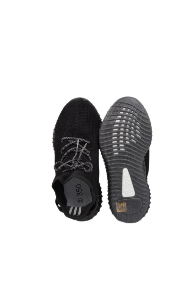 Кросівки для хлопчика або для дівчинки на літо A002-5 текстиль чорний Yeezy Boost 38(р) 