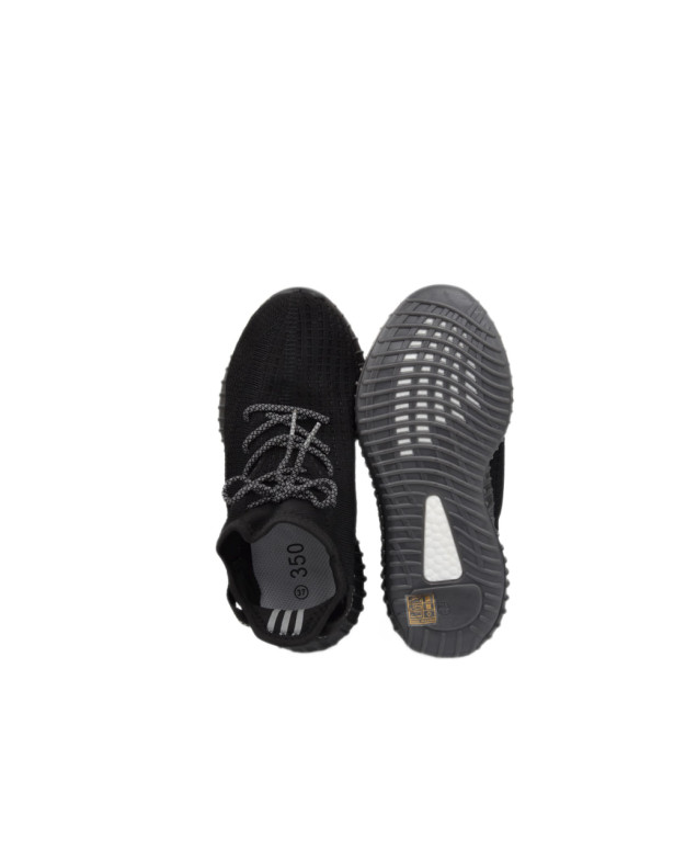 Кросівки для хлопчика або для дівчинки на літо A002-5 текстиль чорний Yeezy Boost 38(р) 