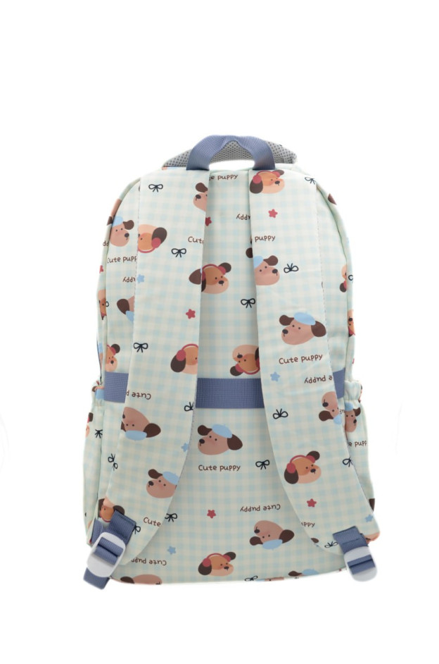 Рюкзак для дівчинки 997577 текстиль лате/блакитний 40*30*12 Cute Puppy