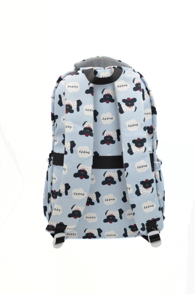 Рюкзак для дівчинки 997577 текстиль блакитний/лате 40*30*12 Puppy