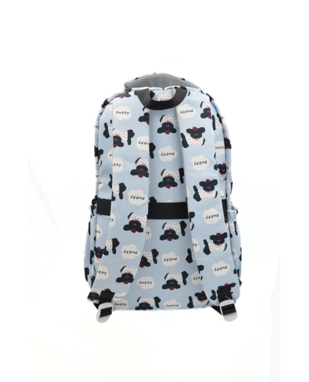 Рюкзак для дівчинки 997577 текстиль блакитний/лате 40*30*12 Puppy