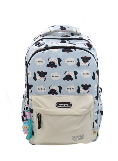 Рюкзак для дівчинки 997577 текстиль блакитний/лате 40*30*12 Puppy