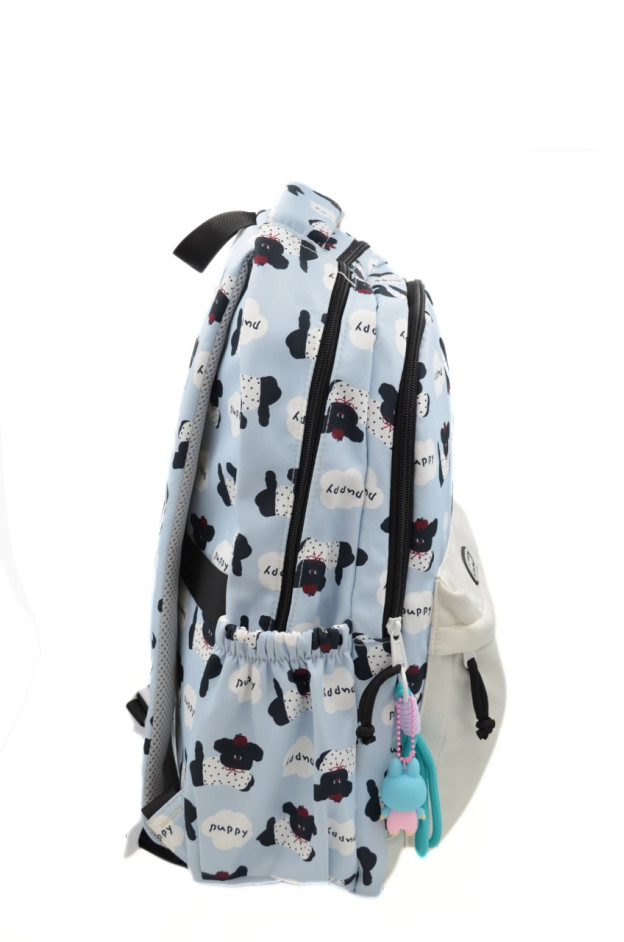 Рюкзак для дівчинки 997577 текстиль блакитний/лате 40*30*12 Puppy