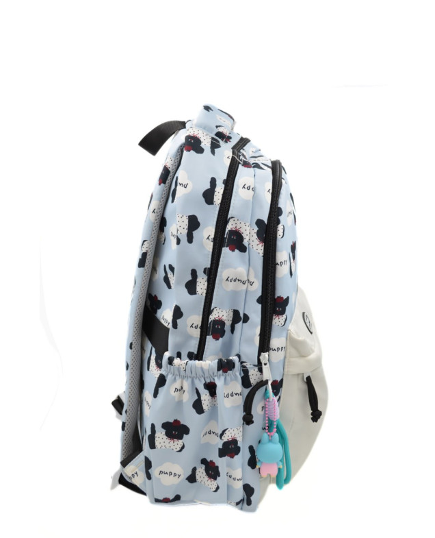 Рюкзак для дівчинки 997577 текстиль блакитний/лате 40*30*12 Puppy