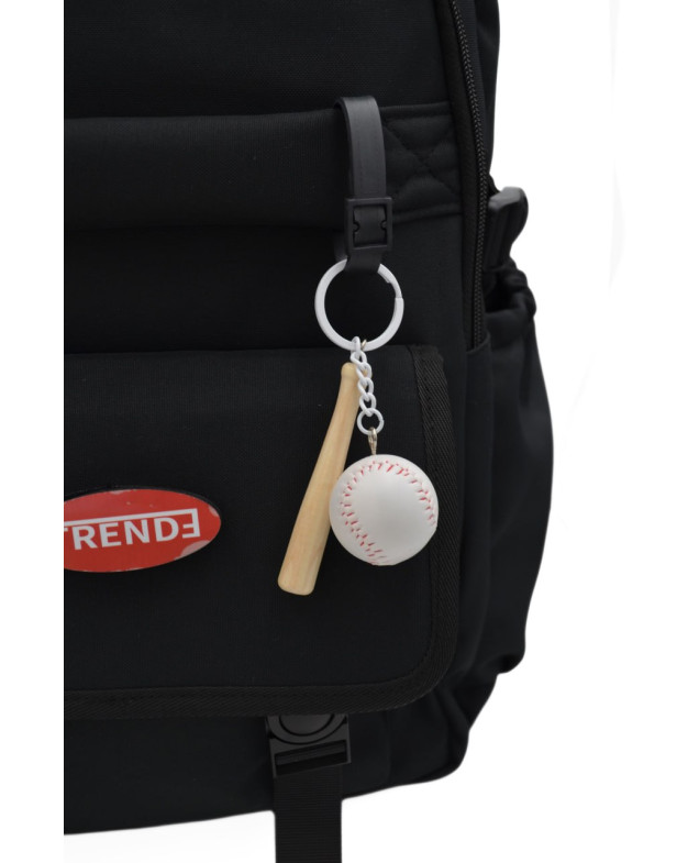 Рюкзак для хлопчика S370 текстиль чорний 41*30*13 Baseball брелок