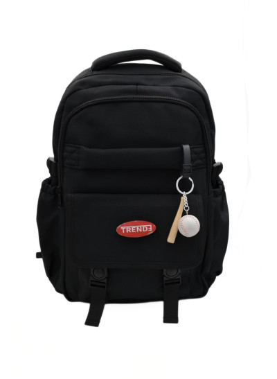 Рюкзак для хлопчика S370 текстиль чорний 41*30*13 Baseball брелок