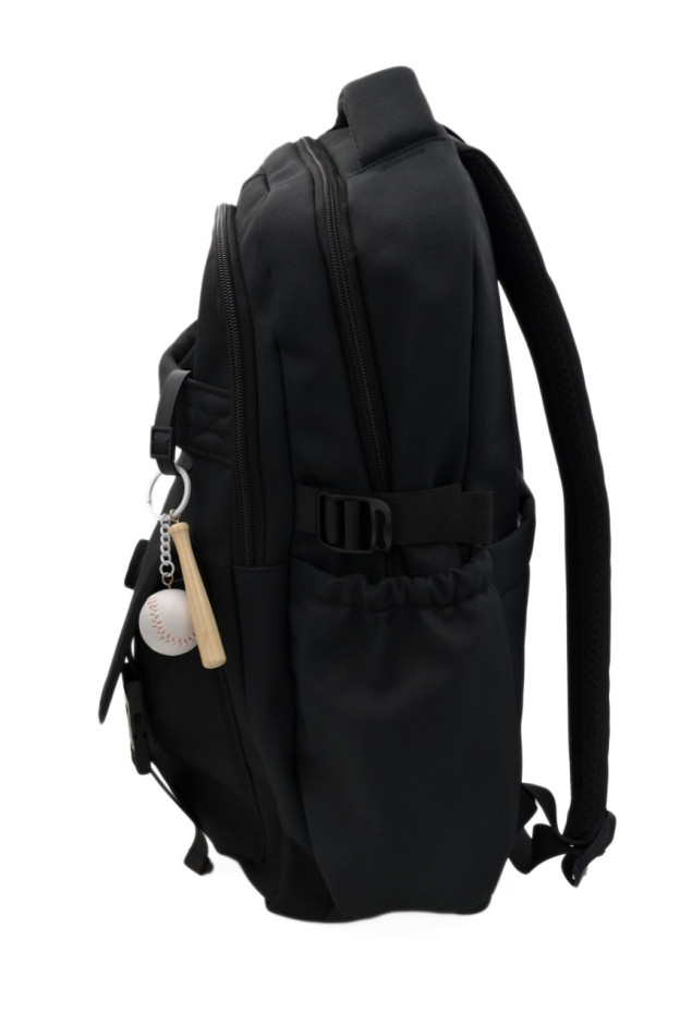 Рюкзак для хлопчика S370 текстиль чорний 41*30*13 Baseball брелок