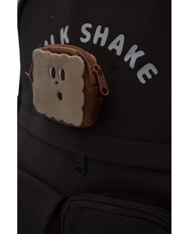 Рюкзак для дівчинки або для хлопчика S391 текстиль шоколад 45*31*12 Milk Shake