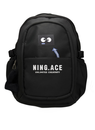 Рюкзак для дівчинки або для хлопчика S354 текстиль чорний 46*33*13 Ning.Ace