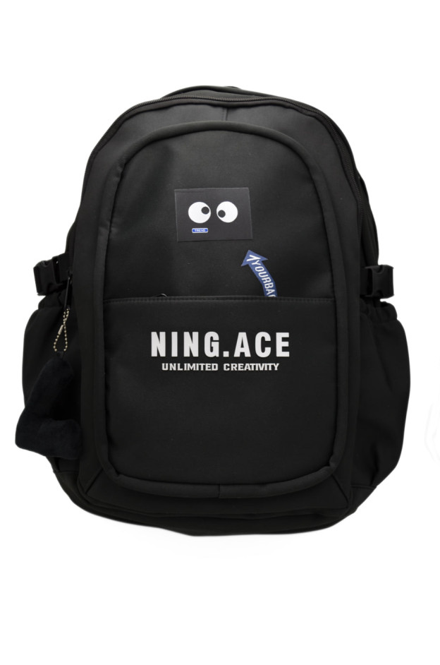Рюкзак для дівчинки або для хлопчика S354 текстиль чорний 46*33*13 Ning.Ace