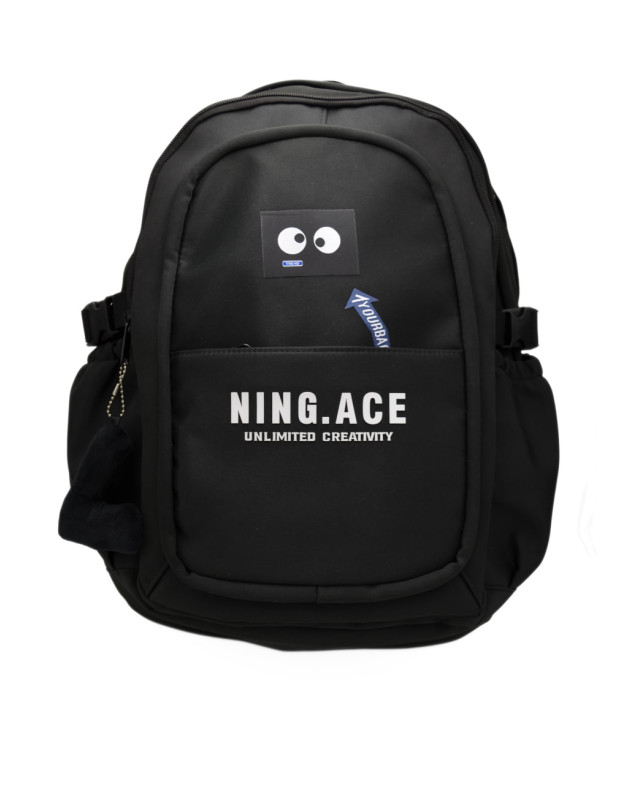 Рюкзак для дівчинки або для хлопчика S354 текстиль чорний 46*33*13 Ning.Ace