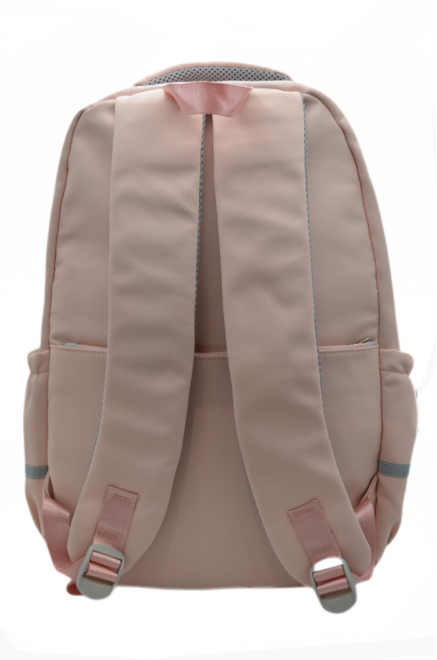 Рюкзак для дівчинки S591# текстиль рожевий/сірий 42*30*13 Camping
