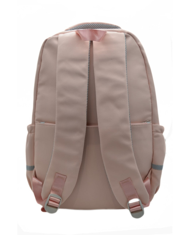 Рюкзак для дівчинки S591# текстиль рожевий/сірий 42*30*13 Camping