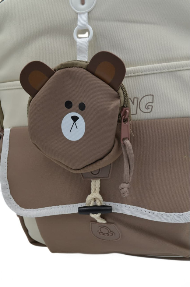 Рюкзак для дівчинки S591# текстиль мокко/лате 42*30*13 Camping