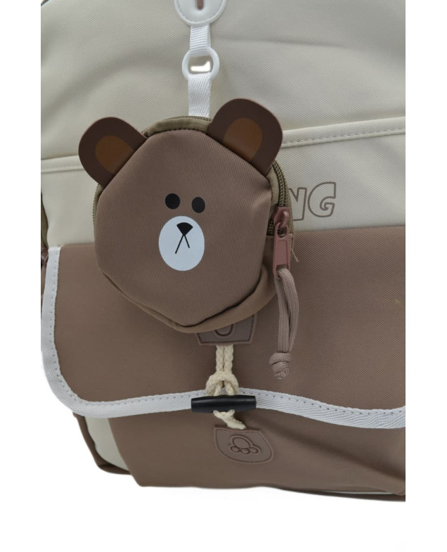 Рюкзак для дівчинки S591# текстиль мокко/лате 42*30*13 Camping
