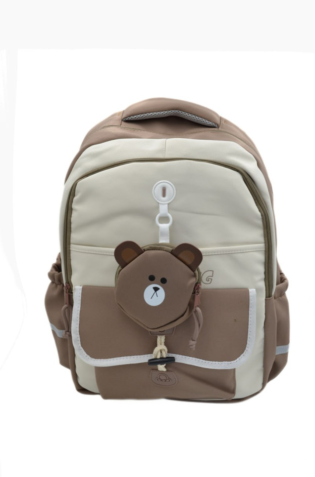 Рюкзак для дівчинки S591# текстиль мокко/лате 42*30*13 Camping
