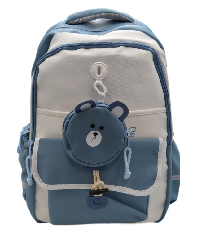 Рюкзак для дівчинки S591# текстиль сизий/лате 42*30*13 Camping