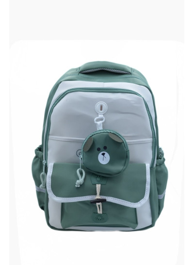 Рюкзак для дівчинки S591# текстиль зелений 42*30*13 Camping