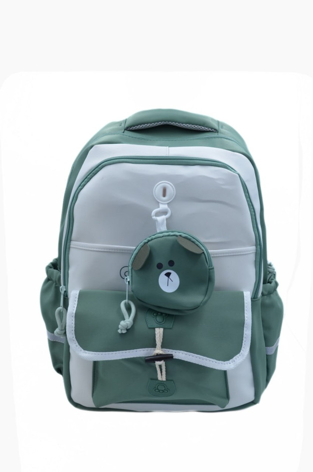 Рюкзак для дівчинки S591# текстиль зелений 42*30*13 Camping