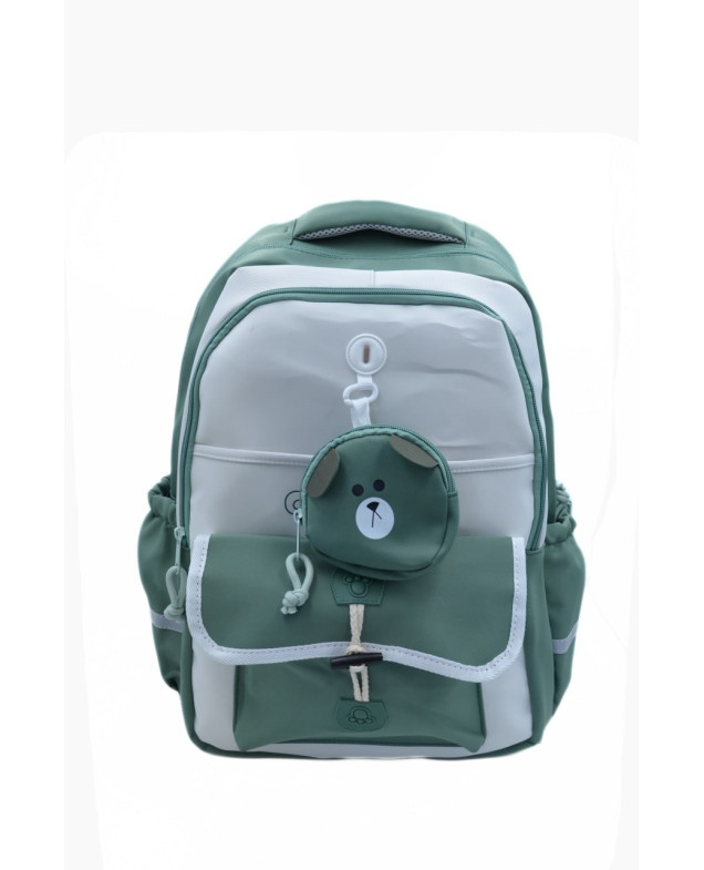 Рюкзак для дівчинки S591# текстиль зелений 42*30*13 Camping