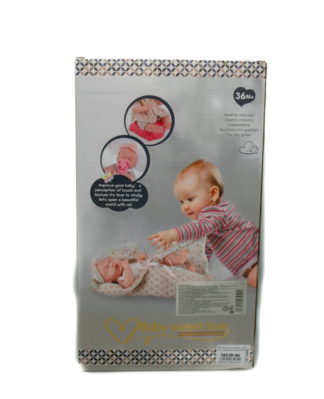 Пупс для дітей S012-7B Baby sweet love,смарагдовий костюм,28 см