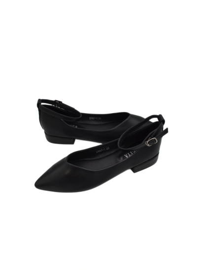 Туфлі для дівчинки весна-осінь E587-1 екошкіра чорний База,гостроносі 38(р) 