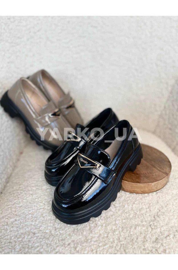 Лофери для дівчат весна/осінь C10864-30 з еко-шкіри лакові Classic 31(р)