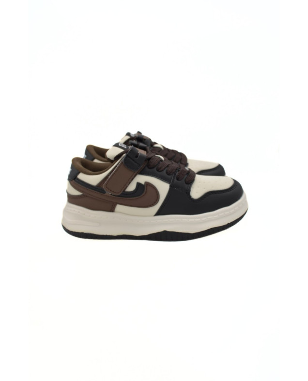 Кросівки для хлопчика весна-осінь BD3489-4C екошкіра шоколад/молочний Nike,подвійна емблема 34(р) 