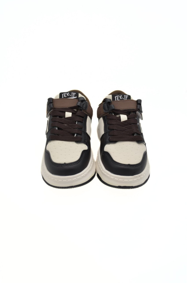 Кросівки для хлопчика весна-осінь BD3489-4C екошкіра шоколад/молочний Nike,подвійна емблема 34(р) 