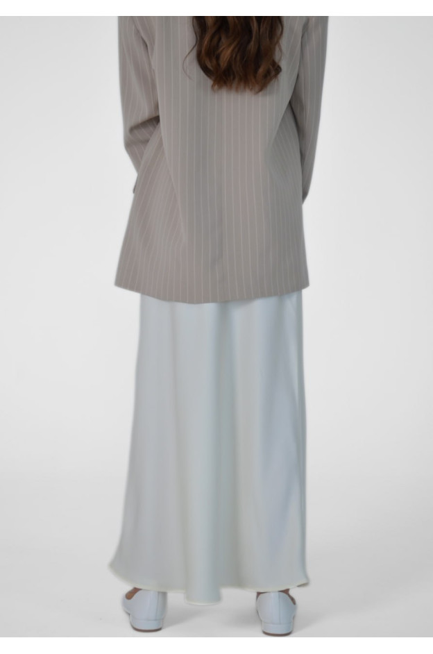 Спідниця для дівчинки на літо 218 котон/акрил молочний midi однотон one size(р) 