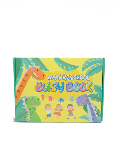Книжка для дітей C72934 BUSY BOOK +фломастери,картки,наліпки