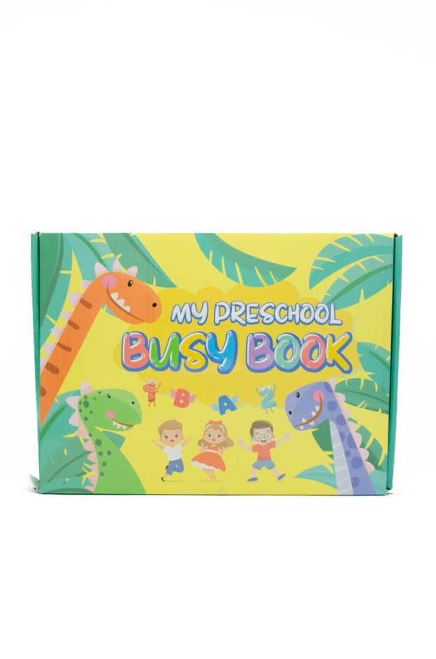 Книжка для дітей C72934 BUSY BOOK +фломастери,картки,наліпки