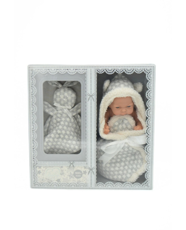 Пупс для дівчинки 215-1 Baby so lovely,з пледом,25 см