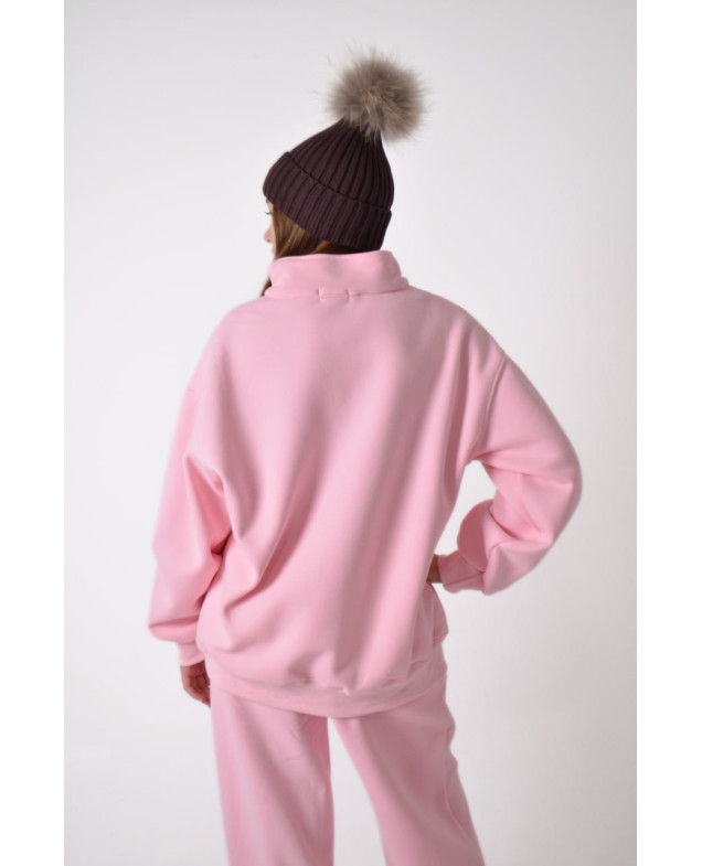 Костюм спорт для дівчинки на зиму 9366 котон/велюр світлий рожевий Women's Club L(р)