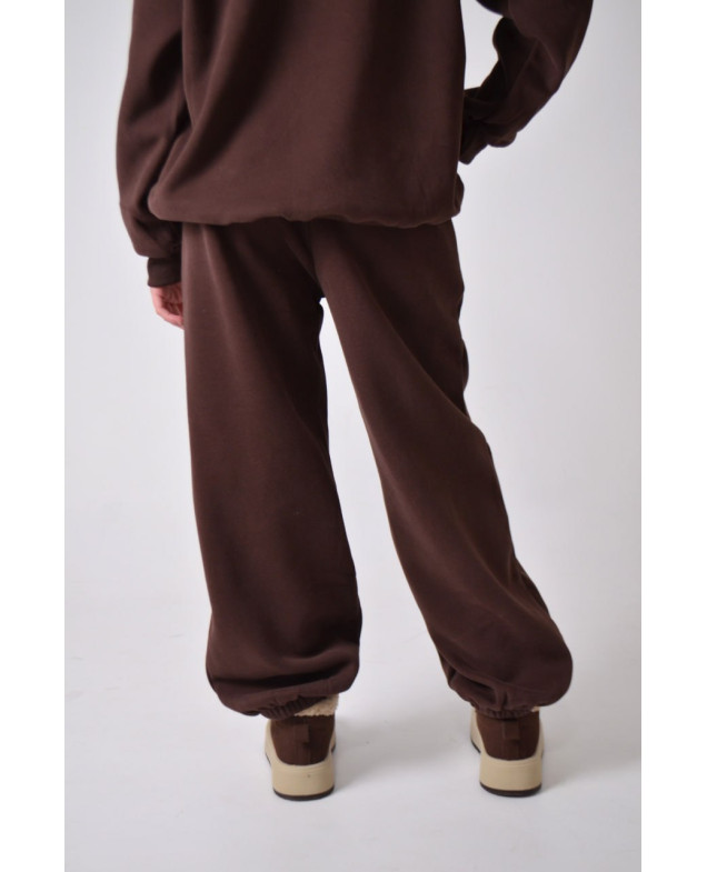 Костюм спорт для дівчинки на зиму 9366 котон/велюр шоколад Women's Club XL(р) 