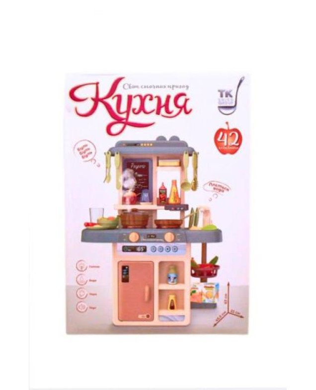 Кухня для дівчинки TK-61324 Світ смачних пригод 42 ел пара/звук/світло