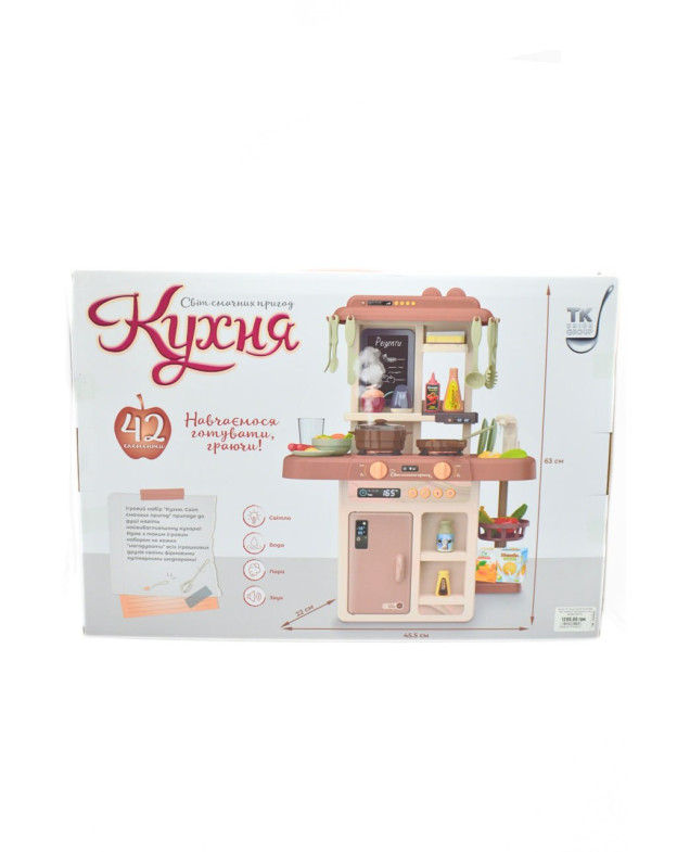 Кухня для дівчинки TK-61324 Світ смачних пригод 42 ел пара/звук/світло