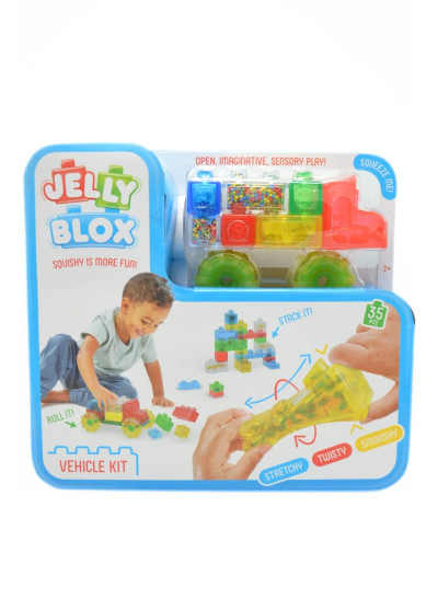 Конструктор для дітей 931694 Jelly Blox сенсорний-машинка